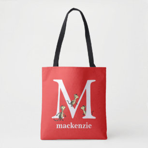 Dr. Seuss's ABC: Letter M - White   Add Your Name Tote Bag