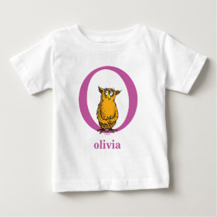 Dr. Seuss's ABC: Letter O - Purple   Add Your Name Baby T-Shirt