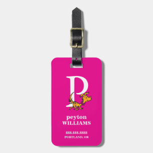 Dr. Seuss's ABC: Letter P - White   Add Your Name Luggage Tag