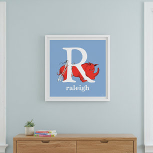 Dr. Seuss's ABC: Letter R - White   Add Your Name Poster