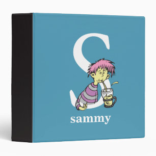 Dr. Seuss's ABC: Letter S - White Add Your Name Binder