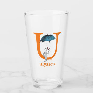 Dr. Seuss's ABC: Letter U - Orange Add Your Name Glass