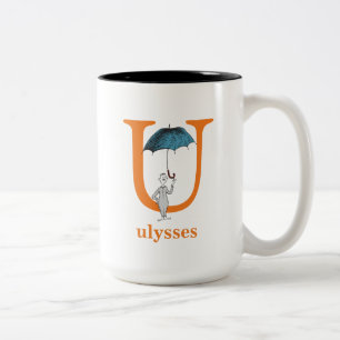 Dr. Seuss's ABC: Letter U - Orange   Add Your Name Two-Tone Coffee Mug