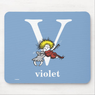 Dr. Seuss's ABC: Letter V - White   Add Your Name Mouse Pad