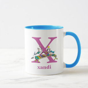 Dr. Seuss's ABC: Letter X - Purple   Add Your Name Mug