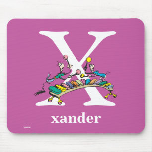Dr. Seuss's ABC: Letter X - White   Add Your Name Mouse Pad