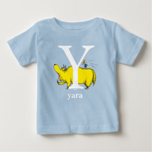 Dr. Seuss's ABC: Letter Y - White Add Your Name Baby T-Shirt