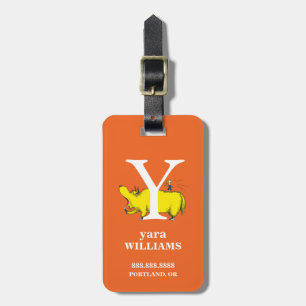 Dr. Seuss's ABC: Letter Y - White   Add Your Name Luggage Tag
