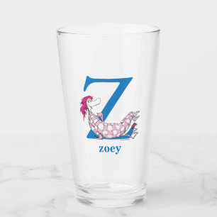 Dr. Seuss's ABC: Letter Z - Blue   Add Your Name Glass