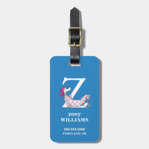 Dr. Seuss's ABC: Letter Z - White   Add Your Name Luggage Tag