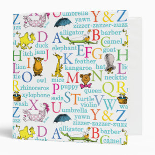 Dr. Seuss's ABC Pattern with Words Binder
