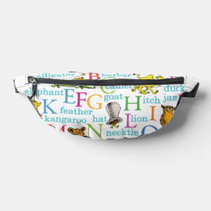 Dr. Seuss's ABC Pattern with Words Fanny Pack