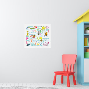 Dr. Seuss's ABC Pattern with Words Poster