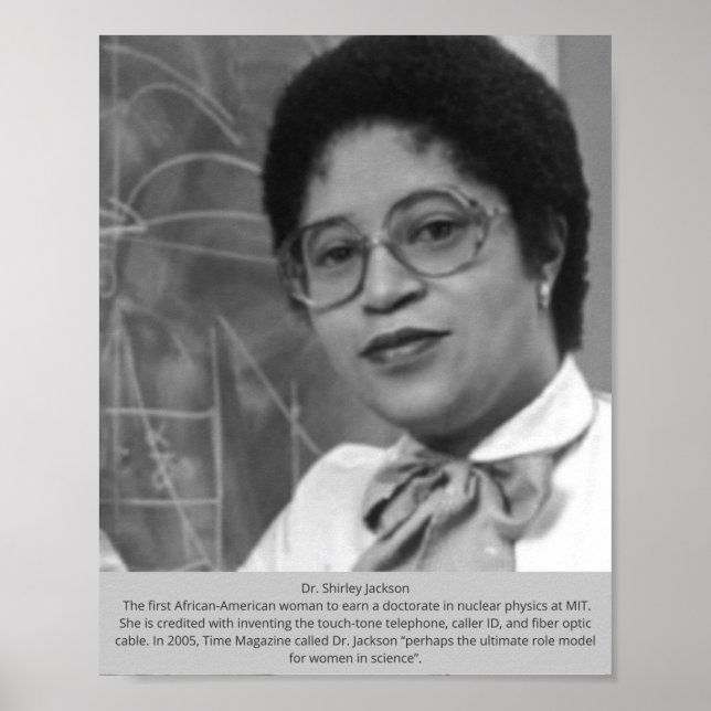 Dr. Shirley Jackson - African American Inventor Poster (Front)