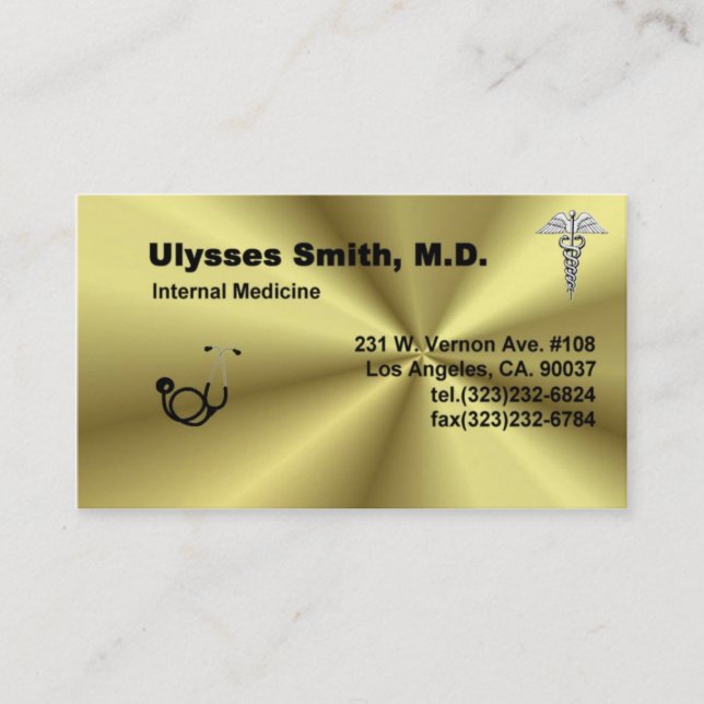 Dr. Smith's Business Card (Front)