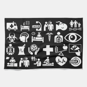 Dr. Symbols Medical Medley Kitchen Towel