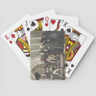 Dr Syntax at the Funeral of his Wife, from 'The To Playing Cards