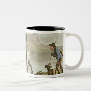 Dr. Syntax sketching the lake Two-Tone Coffee Mug