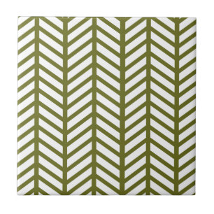 Drab Green Chevron Folders Tile