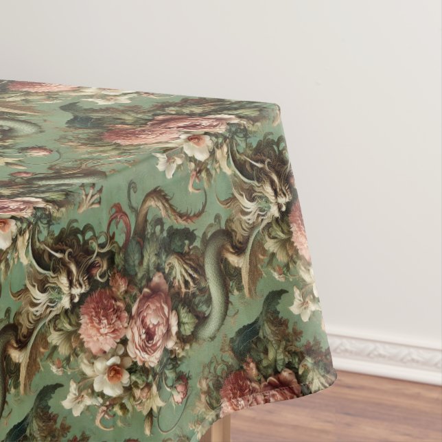 Drac’s Finery – Gothic Medium Print Tablecloth (In Situ)
