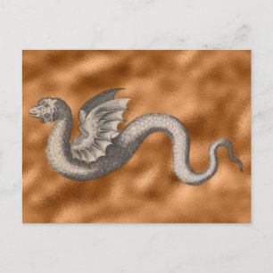 Draco alatus Apes ex Greuino Aldro Postcard