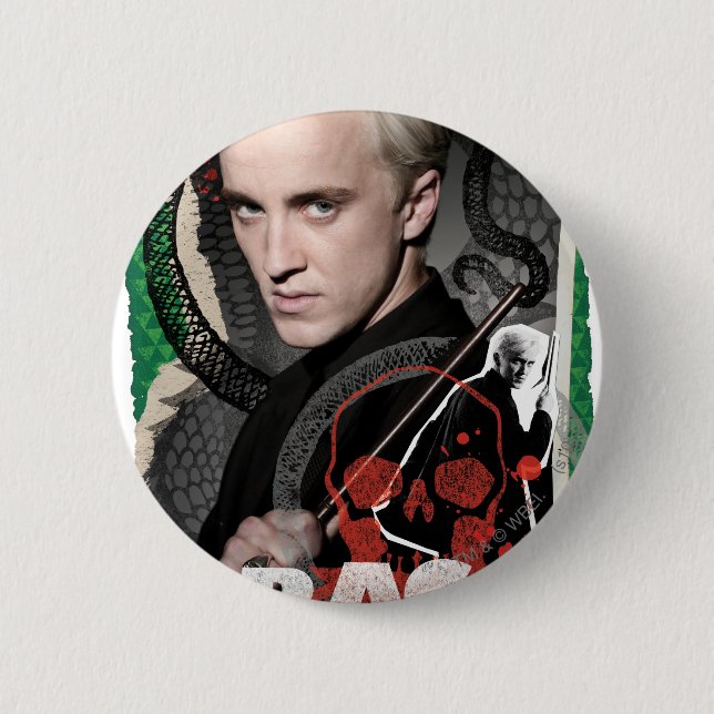 Draco Malfoy 6 2 Inch Round Button (Front)
