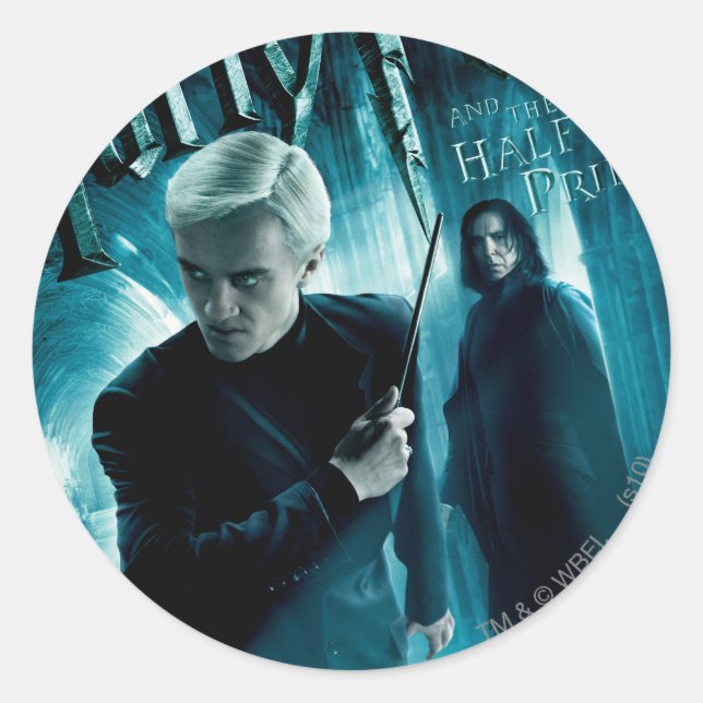 Draco Malfoy and Snape 1 Classic Round Sticker (Front)