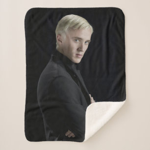 Draco Malfoy Arms Crossed Sherpa Blanket