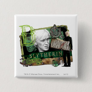 Draco Malfoy Collage 1 2 Inch Square Button