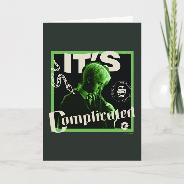 Draco Malfoy - "It's Complicated" Card (Front)