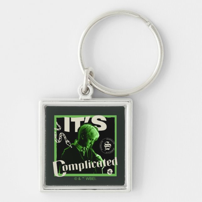 Draco Malfoy - "It's Complicated" Keychain (Front)
