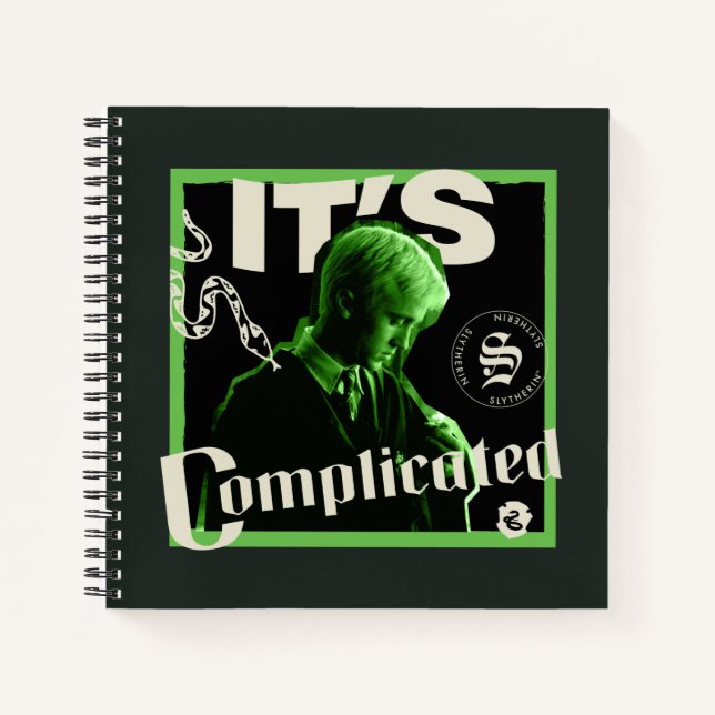 Draco Malfoy - "It's Complicated" Notebook (Front)