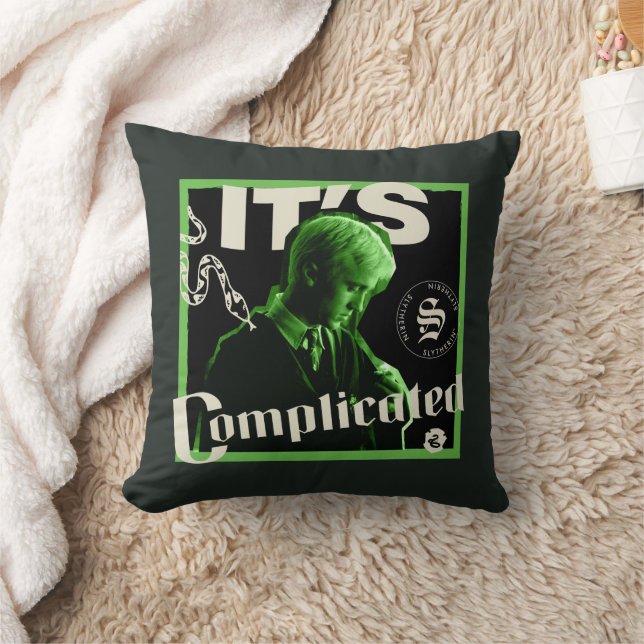 Draco Malfoy - "It's Complicated" Throw Pillow (Blanket)