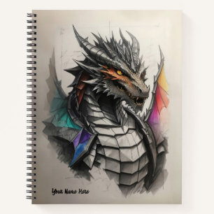 Draconic Chronicles: A Dragon Sketch Journey Notebook