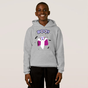 Dracula Boo Light Steel Kids Hoodie