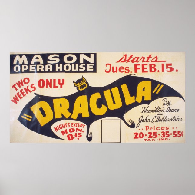 Dracula by Hamilton Deane Poster (Front)