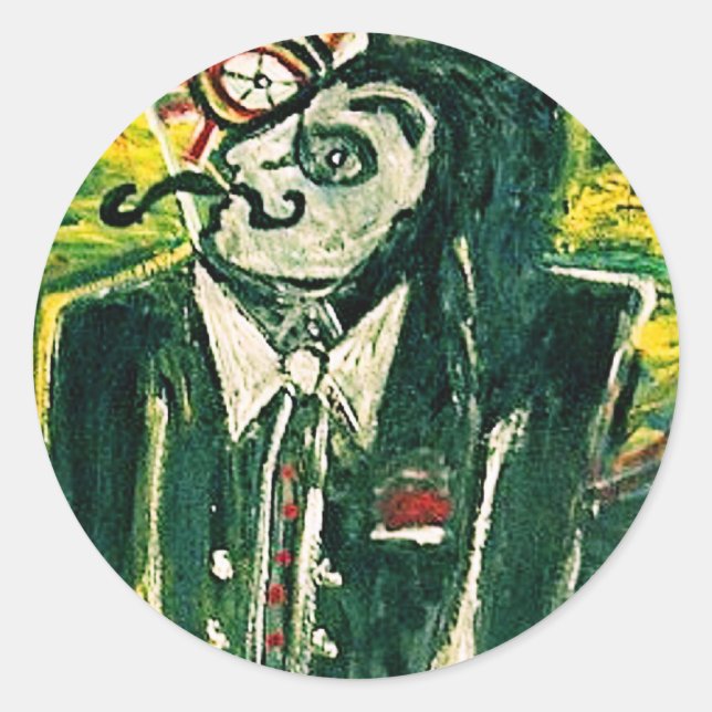 DRACULA CLASSIC ROUND STICKER (Front)
