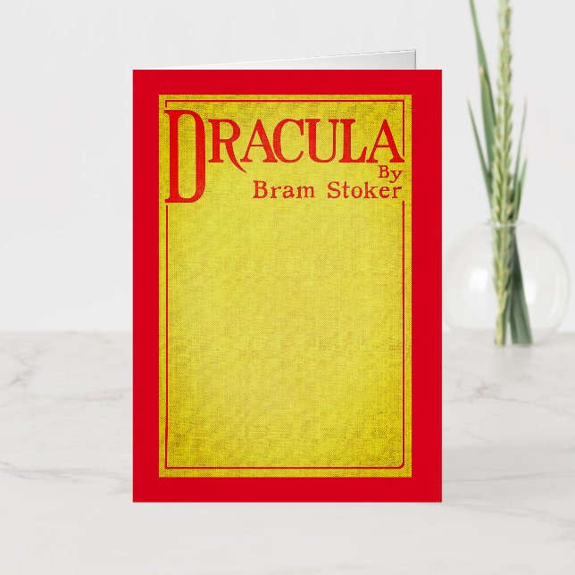 Dracula Cover of the first edition Foil Greeting Card (Front)