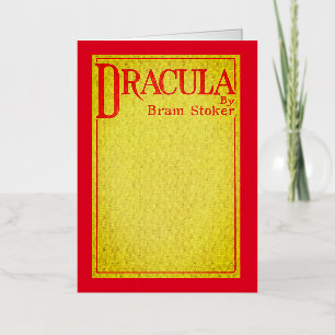 Dracula Cover of the first edition Foil Greeting Card