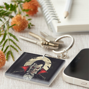 Dracula Gothic Horror Halloween Keychain