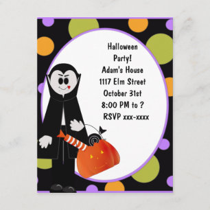 Dracula Halloween Party Invitation ~ Customize!