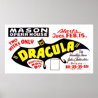 Dracula Presentation 1938 WPA Poster