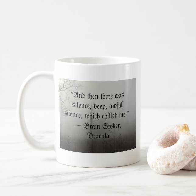 Dracula Quote Coffee Mug (With Donut)