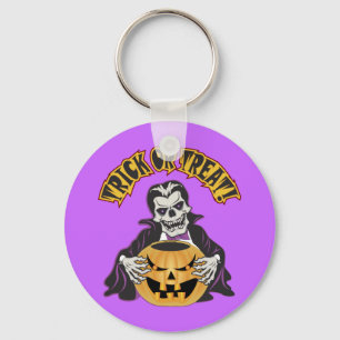 Dracula Skull Keychain