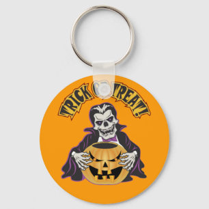 Dracula Skull Keychain