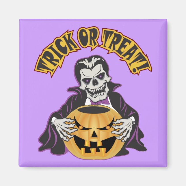 Dracula Skull Magnet (Front)