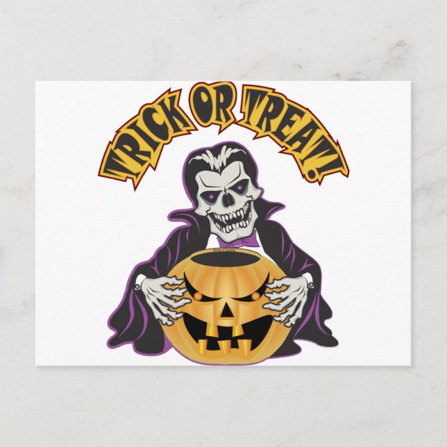 Dracula Skull Postcard (Front)