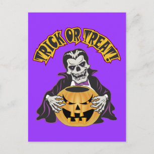 Dracula Skull Postcard