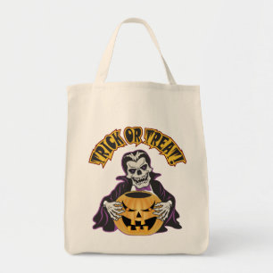 Dracula Skull Tote Bag