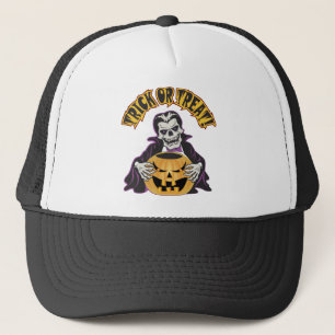 Dracula Skull Trucker Hat